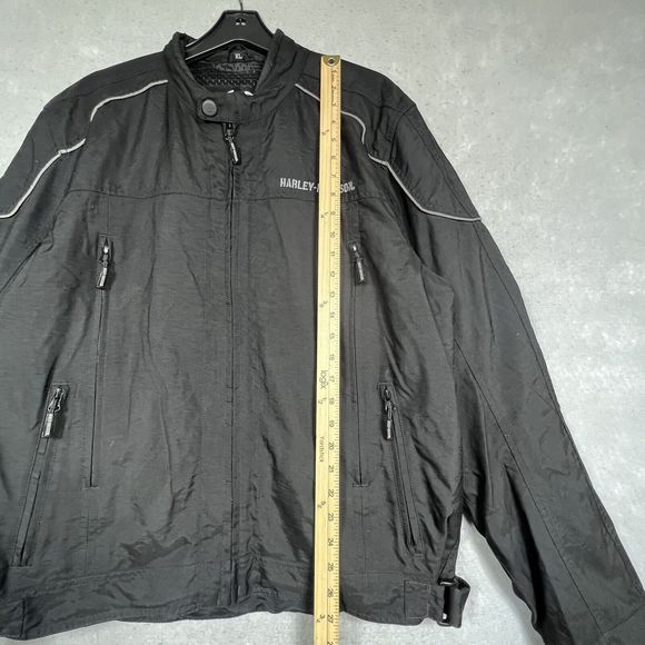 Harley Davidson HDMC Riding Gear Jacket Men’s XL Wings, Skull Back Hit. Black - Picture 10 of 14